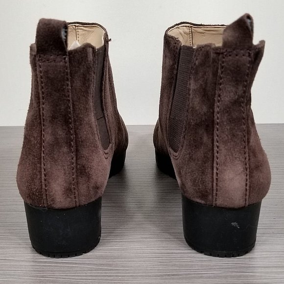 Dr. Scholl's Scarlet Wedge Chelsea Bootie, Brown Suede, Womens Size 6.5 - Picture 5 of 10
